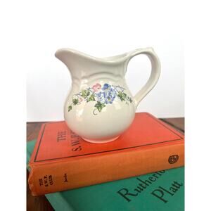 Pfaltzgraff Annabelle Creamer – White Floral Pitcher, Spring Decor, Gift for Mom